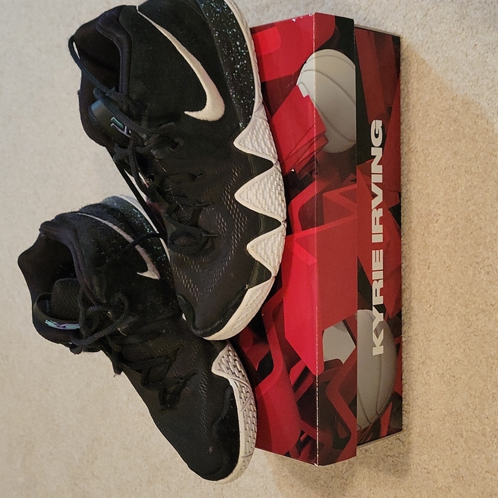 Kyrie 4  youth size 7 with box worn only on court same day shipping